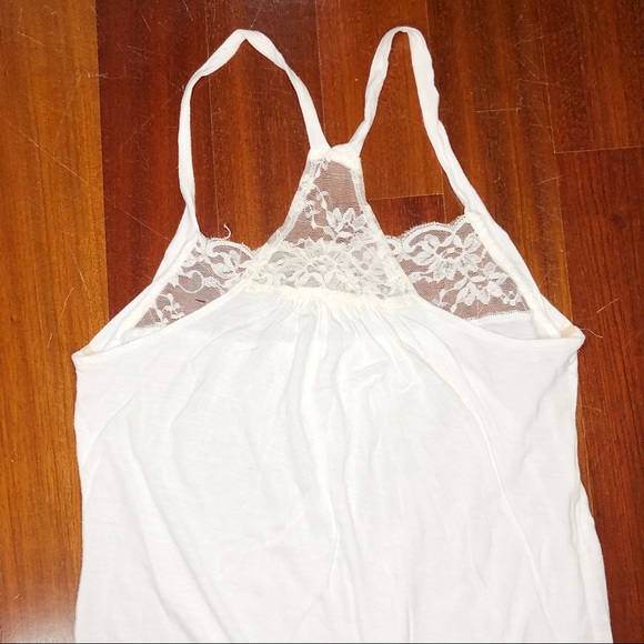 Soprano Small Women White Laces Tank Top - Picture 5 of 6